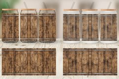 Glass Can Wraps Wood Barrel Texture Product Image 3