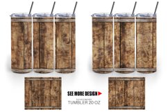 Wood Barrel Texture Tumbler Sublimation Wrap Product Image 4