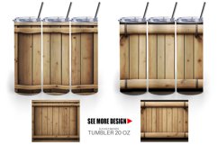 Wood Barrel Texture | Tumbler Sublimation Wrap Product Image 4