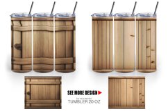 Wood Barrel Texture | Tumbler Sublimation Wrap Product Image 5