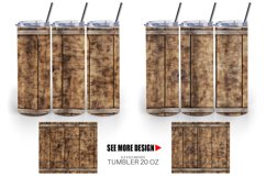 Wood Barrel Texture Tumbler Sublimation Wrap Product Image 5