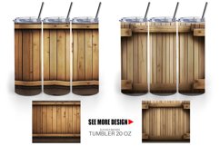 Wood Barrel Texture | Tumbler Sublimation Wrap Product Image 6