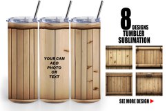 Wood Barrel Texture | Tumbler Sublimation Wrap Product Image 1