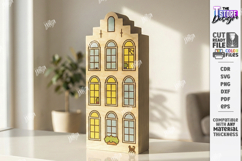 Miniature Village Blocks Toys Laser Cut Bundle | Town Houses Product Image 23