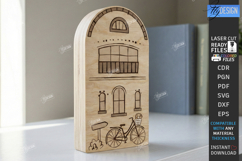 Miniature Village Block Toy Laser Cut | Layered Town House Product Image 1