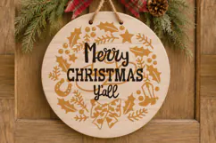 Western Christmas SVG | Cowboy Boots & Christmas Bow Product Image 9