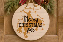 Western Christmas SVG Designs | Merry Christmas Y’all Product Image 6