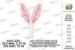 Bunny Ears Laser Cut. Floral Stake. Easter Decor SVG Product Image 2