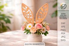 Bunny Ears Laser Cut. Easter Decor SVG Product Image 1