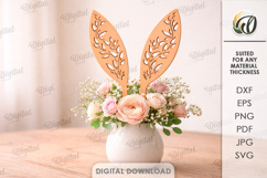 Bunny Ears Laser Cut. Floral Stake. Easter Decor SVG Product Image 10