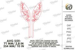 Bunny Ears Laser Cut. Easter Decor SVG Product Image 2