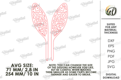 Bunny Ears Laser Cut. Easter Decor SVG Product Image 2