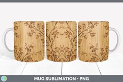 GorgeousPyrographic Acacias Mug Wrap design.
