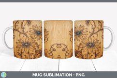 GorgeousPyrographic Asters Mug Wrap design.