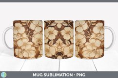 GorgeousPyrographic Begonias Mug Wrap design.