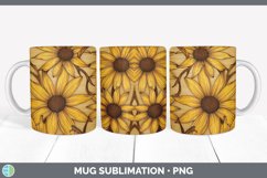 GorgeousPyrographic Black-eyed Susans Mug Wrap design.