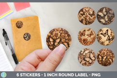 Bundle of six Pyrographic Butterflies Stickers designs.
