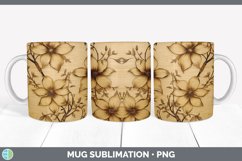 GorgeousPyrographic Clematis Mug Wrap design.