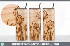 GorgeousPyrographic Crocuses Tumbler design.