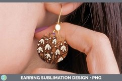 GorgeousWood Burned Round Earrings design.