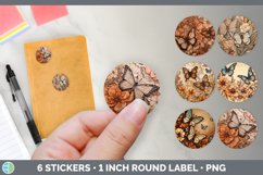 Bundle of six Pyrographic Butterflies Stickers designs.