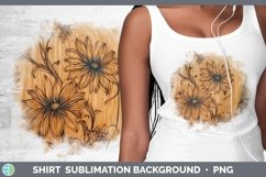 GorgeousWood Burned Flowers Shirt design.