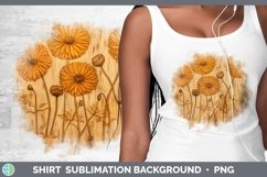 GorgeousWood Burned Flowers Shirt design.