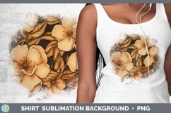 GorgeousWood Burned Flowers Shirt design.