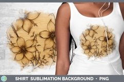 GorgeousWood Burned Flowers Shirt design.