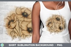 GorgeousWood Burned Flowers Shirt design.