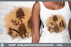 GorgeousWood Burned Flowers Shirt design.