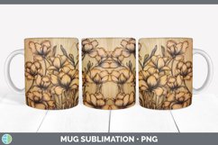 GorgeousPyrographic Freesias Mug Wrap design.