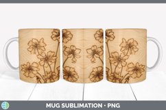 GorgeousPyrographic Geraniums Mug Wrap design.