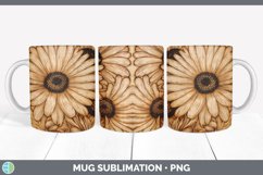 GorgeousPyrographic Gerbera Daisys Mug Wrap design.