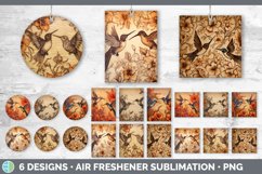Bundle of six Pyrographic Hummingbirds Air Freshener designs.