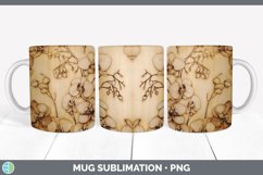 GorgeousPyrographic Orchid Mug Wrap design.