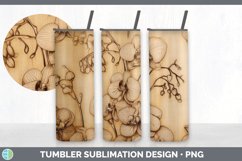 GorgeousPyrographic Orchid Tumbler design.