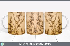 GorgeousPyrographic Snapdragons Mug Wrap design.