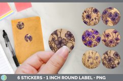 Bundle of six Pyrographic Violets Stickers designs.