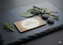 Plywood business card. Wooden business card. Laser cut cards Product Image 2