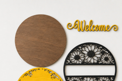 Welcome Sunflower Sign laser cut file SVG | Door Hanger Product Image 2