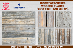 Wooden Planks Digital Papers Bundle. Rustic wood texture Product Image 2