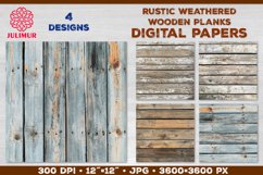 Wooden Planks Digital Papers Bundle. Rustic wood texture Product Image 3