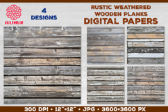 Wooden Planks Digital Papers Bundle. Rustic wood texture Product Image 4
