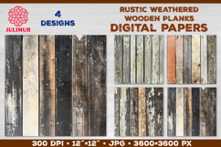 Wooden Planks Digital Papers Bundle. Rustic wood texture Product Image 5