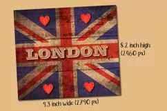 Vintage Wooden Union Jack London Tumbler Sublimation Product Image 2