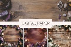 Wooden Floral Background Wood Flower Vintage Wallpaper_16 Product Image 1