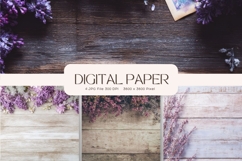 Wooden Floral Background Wood Flower Vintage Wallpaper_9 Product Image 1