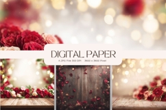 Wooden Floral Background Wood Flower Vintage Wallpaper_7 Product Image 1