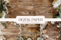 Wooden Floral Background Wood Flower Vintage Wallpaper_17 Product Image 1